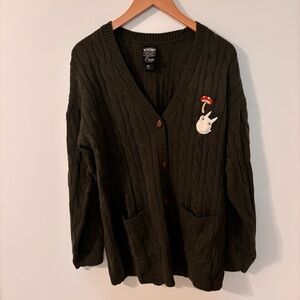 My Neighbor Totoro Cardigan Medium EUC